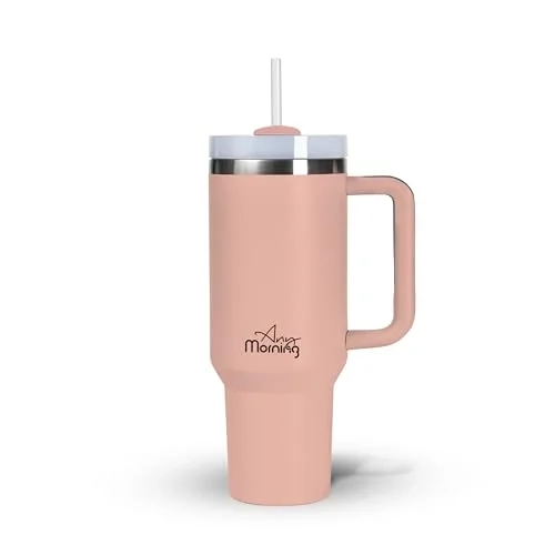 Vaha 1200 ml Termos Mug, 3 Kademeli Çevirmeli Kapak, Açık Somon SI2440217