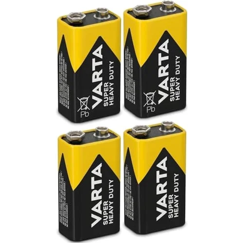 VARTA SUPER HEAVY DUTY 9V PİL - 4LÜ EKONOMİK PAKET