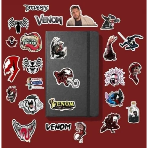 Venom sticker paketi/bullet journal defter çıkartma ajanda laptop etiket