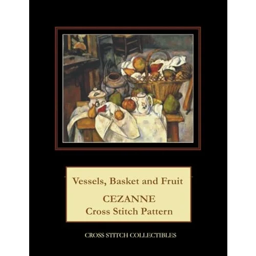 Vessels, Basket and Fruit: Cezanne Cross Stitch Pattern