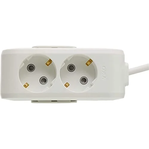 VİKO Multi-Let 2li Topraklı Kablolu Ç.K 1mt Priz