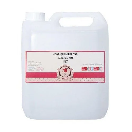 Vişne Çekirdeği Yağı Soğuk Sıkım 5 litre
