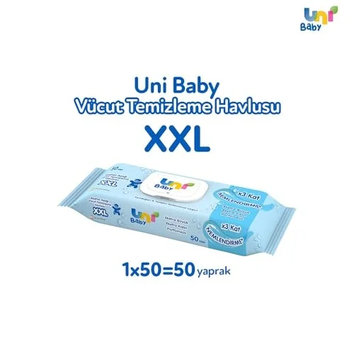 Vücut Temizleme Havlusu XXL 50 Yaprak