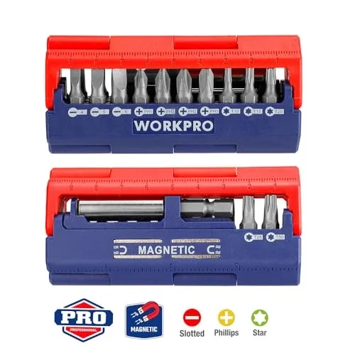 WP221062 13 Parça Manyetik CR-V Vidalama Bits Uç Seti