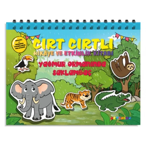 Yağmur Ormanında Saklambaç - Cırt Cırtlı Hikaye ve Aktivite Kitap Serisi