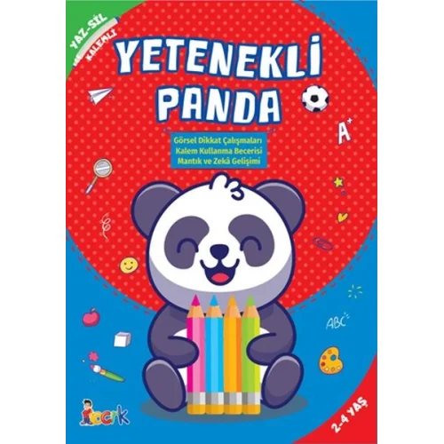 Yetenekli Panda - Yaz-Sil-Kalemli