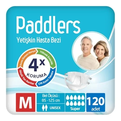 Yetişkin Hasta Bantlı Bez Medium 120 Adet – Koli, Sızdırmaz