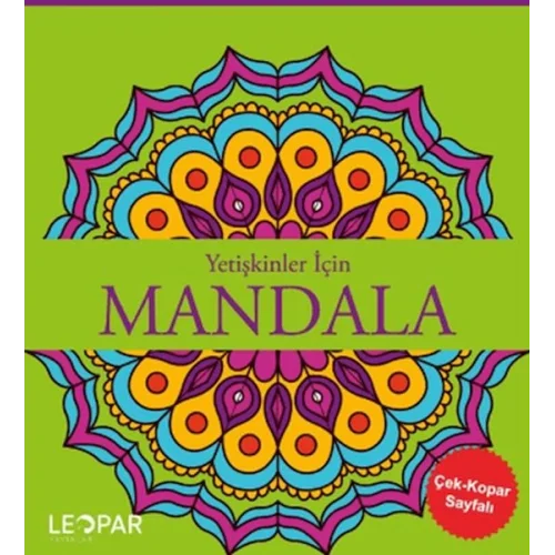 Yetişkinler İçin Mandala - Yeşil