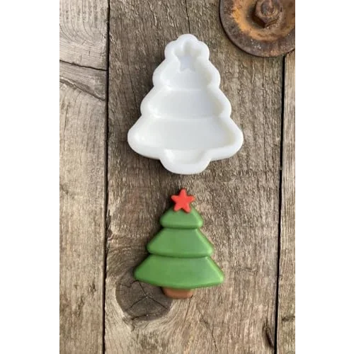 Yılbaşı Çam Ağacı Mum Kalıbı (Silikon)