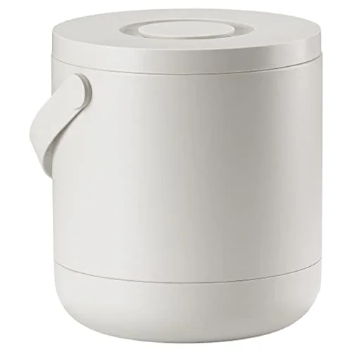 Zone Circular Çöp Kovası, Çap: 31,5 x 31 cm - 15 Litre, Sıcak Gri