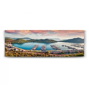 Antalya Kaş Panorama Tablo - 150x50cm