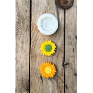 Ayçiçeği Tekli Mum Kalıbı (Silikon) (1 Adet)