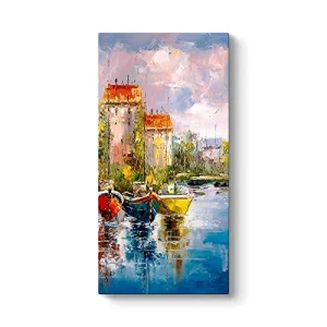İspanya Kıyıları Manzara Tablosu 30 x 60