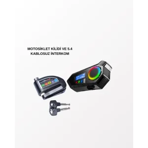 Mey İthalat® BLUETOOTH 5.4 KABLOSUZ İNTERKOM+ MOTOR DİSK KİLİDİ