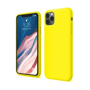 Mey İthalat®   iPhone 11 Pro Kılıf First Silikon - Sarı