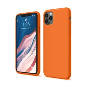Mey İthalat®   iPhone 11 Pro Kılıf First Silikon - Turuncu