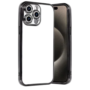 Mey İthalat®   iPhone 15 Pro Max  Lensli Silikon - Siyah