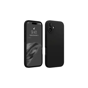 Mey İthalat®   iPhone 16 Plus Kılıf First Silikon - Siyah