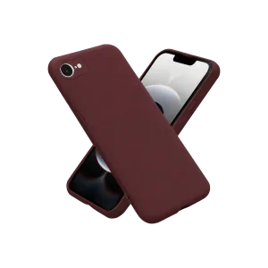 Mey İthalat®   iPhone 16E Kılıf First Silikon - Bordo