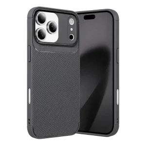 Mey İthalat®   iPhone 17 Pro Max Auto Focus Karbon Kapak - Gri