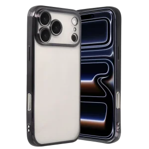 Mey İthalat®   iPhone 17 Pro Max  Lensli Silikon - Siyah