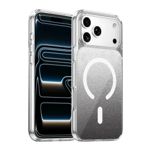 Mey İthalat®   iPhone 17 Pro Max Sora Simli Magsafe Kapak - Siyah