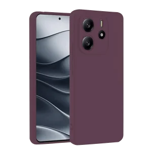 Mey İthalat®   Redmi Note 14 4G Kılıf First Silikon - Mürdüm