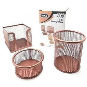 Perfore Üçlü Set Rose Gold