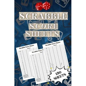 Scrabble Score Sheets: Score Keeper Notebook Scrabble Score Cards, Scrabble Score Keeper