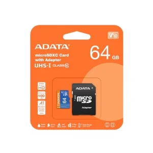 SD MicroSD Card 64GB SDXC (UHS-I Class 10) Ada Perakende