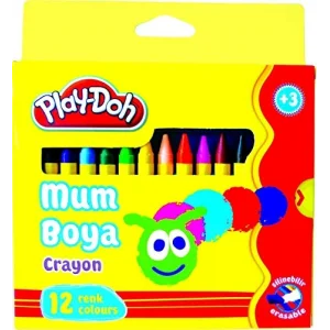 SİLİN.CRAYON (MUM) BOYA 12 RENK (KARTON)