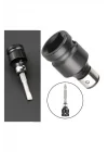 1/2 Matkap Chuck Mandrenli Adaptör Somun Sökme Makinesini Hex Bits Uç Dönüştürme Aparatı