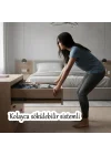 (1 Çift) Frenli Teleskopik Çekmece Rayı Bilyalı Dolap Çekmecesi Ray Metal En 4.3 cm Uzunluk 35 cm