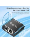 1 Giriş 2 Çıkış RJ45 Gigabit Ethernet Çoklayıcı Splitter Adaptör