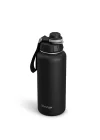 1 Hand Leak-Proof Sızdırmaz Çelik Termos 1000 Ml Black ST-210