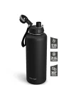 1 Hand Leak-Proof Sızdırmaz Çelik Termos 1500 Mililitre Black ST-235