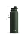 1 Hand Leak-Proof Sızdırmaz Çelik Termos 1500 Mililitre Green ST-252