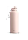 1 Hand Leak-Proof Sızdırmaz Çelik Termos 1500 ML Icy Pink ST-255
