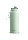 1 Hand Leak-Proof Sızdırmaz Çelik Termos 1500 ML Smoke Green ST-256