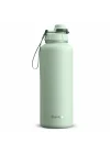 1 Hand Leak-Proof Sızdırmaz Çelik Termos 1500 ML Smoke Green ST-256