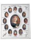 (1, Silver) - 835080 My School Years Silver Plated 8x10 Multi Picture Frame