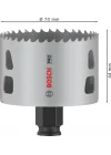 1 x PRO Multi Material Power Change Plus Hole Testere (Softwood, Drywall, Ø 70 mm, Professional Accessory Rotary Drill/Drivers)