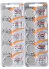 10 adet CR2016 pil (Lityum düğme pil 3V pil 2 x 5li paket düğme pil)