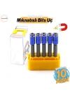 10 Adet Mıknatıslı Bits Uç PH2 65 mm Renkli Vida Tutucu Sökme Yıldız Matkap Vidalama Ucu S2 Çeliği
