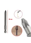 (10lu SET) Mıknatıslı Pozidriv Bits Uç PZ2 100 mm Kutulu Manyetik 1/4 Matkap Ucu 10 cm