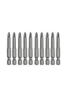 (10lu SET) Mıknatıslı Yıldız PH2 Bits Uç 75 mm Kutulu Manyetik 1/4 Matkap Ucu 7.5 cm Uzunluk