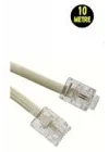 10 METRE Modem Adsl Vdsl Ara Kablosu RJ11 Hat Bağlantı Telefon Kablosu (10M)