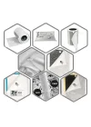 10 Pcs Electrostatic Dust Trap Pre-filter For Bosh Purifier Serisi Hava Temizleyici Filtre Üstü Elektrostatik Toz Tutucu Koruyucu ( 6000)