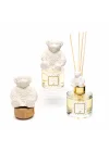 100 ml Ekru Ayıcık Seramik Taş Bambu Çubuklu Missi Baby Oda Kokusu