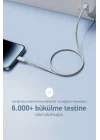 100W Örgülü Type C to Type C SPK-10 1mt Data ve Şarj Kablosu